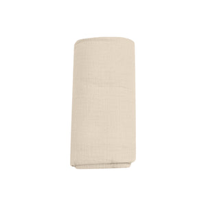 Solid Oxford Tan Organic Cotton Muslin Swaddle Blanket
