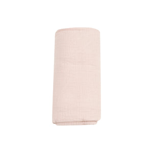 Solid Rose Smoke Organic Cotton Muslin Swaddle Blanket