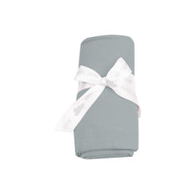 Solid Slate Gray Organic Cotton Muslin Swaddle Blanket