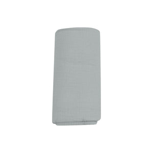 Solid Slate Gray Organic Cotton Muslin Swaddle Blanket