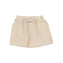 Solid Oxford Tan Organic Cotton Muslin Short