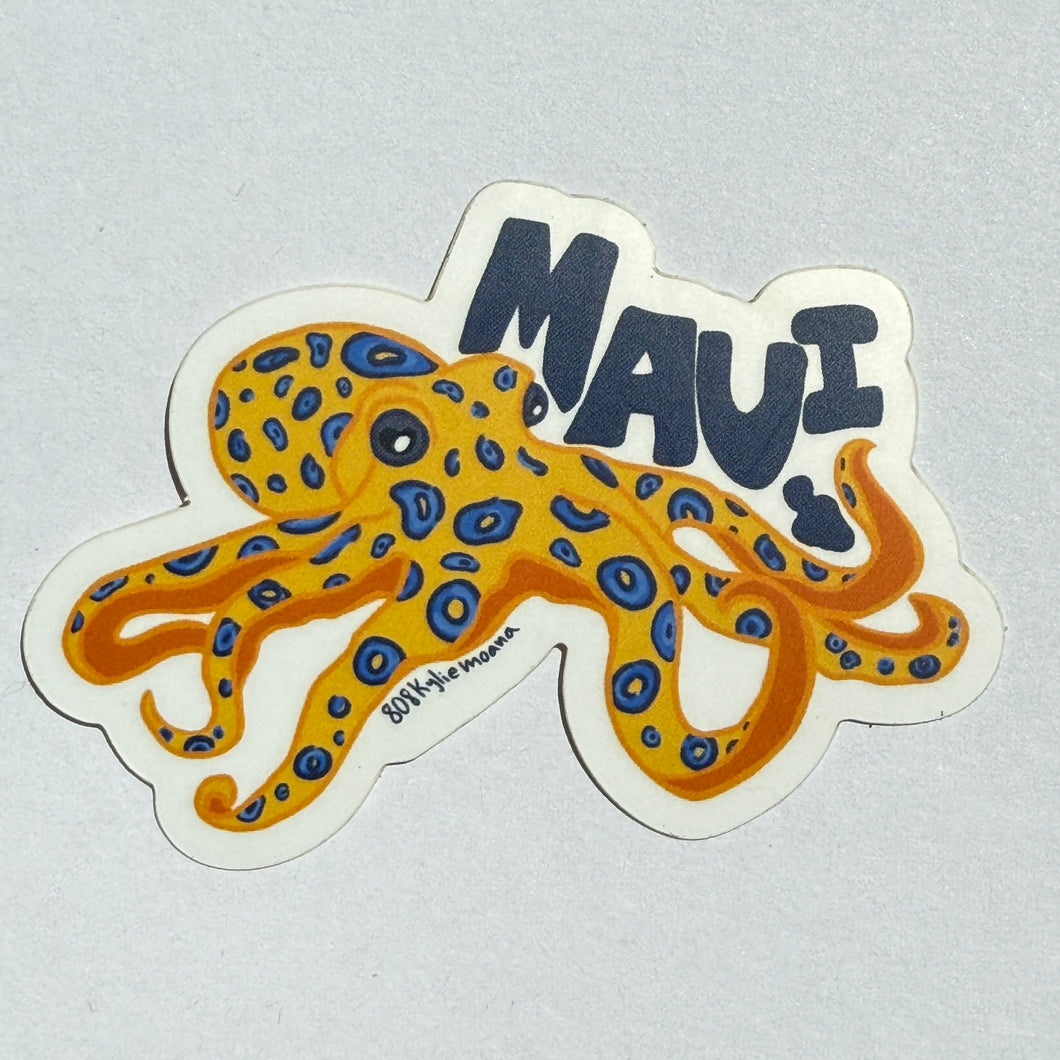 Maui Octopus Sticker