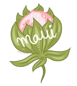 Maui Protea Flower Sticker