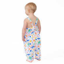 3-6mos Colorful Reef Organic Cotton Muslin Tie Back Romper