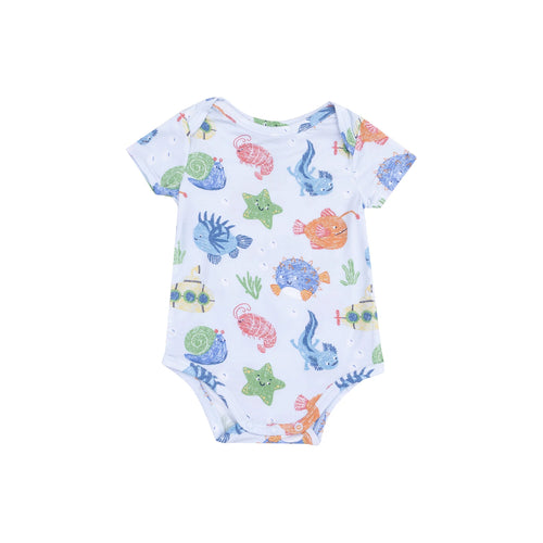 Cute Ocean Creatures Bodysuit Onesie
