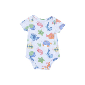 Cute Ocean Creatures Bodysuit Onesie