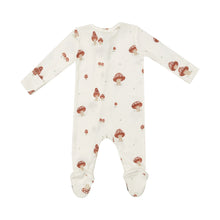 Mushrooms Bamboo 2 Way Zipper Footie Romper Coverall