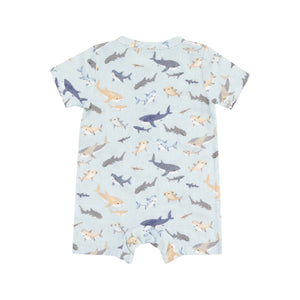 Sharks Organic Cotton Muslin Henley Shortall