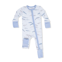3-6mos Little Whales 2 Way Zipper Romper Coverall