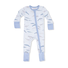 3-6mos Little Whales 2 Way Zipper Romper Coverall