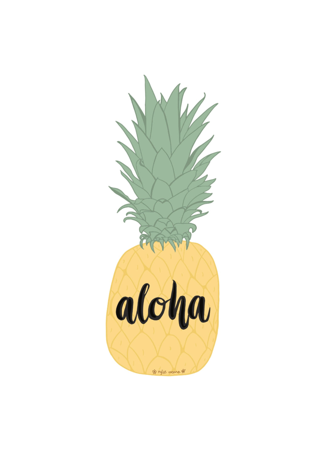 Aloha Pineapple Sticker