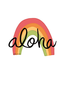 Aloha Rainbow Sticker