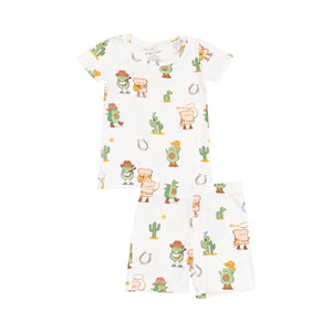 Avocado Toast Western Short Sleeve Lounge Wear Pajama Set