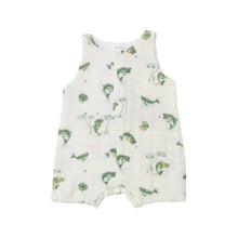 0-3mos - Bass Organic Cotton Muslin Shortie Romper