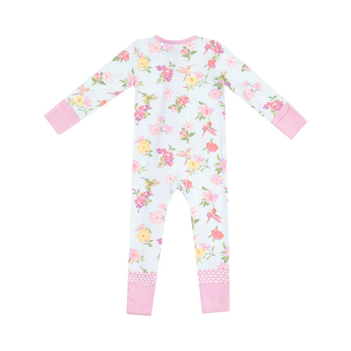 Cute Hummingbirds 2 Way Zipper Romper Coverall