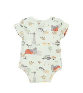 6-12mos Hay Farmer Bamboo Bodysuit Onesie