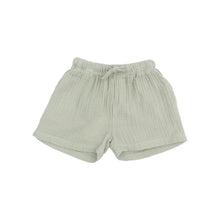 Palm Trees Ribbed Modal Henley with Pocket Shirt & Organic Cotton Muslin Short Set