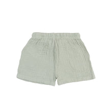 Solid Desert Green Organic Cotton Muslin Short