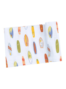 Vintage Surfboards Organic Cotton Muslin Swaddle Blanket