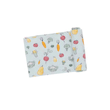 Watercolor Baby Veggies Bamboo Swaddle Blanket