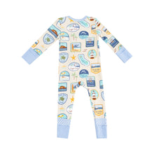 Beach Patches 2 Way Zipper Romper Coverall