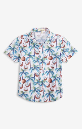 Day Party Shirt in Coconut Palms