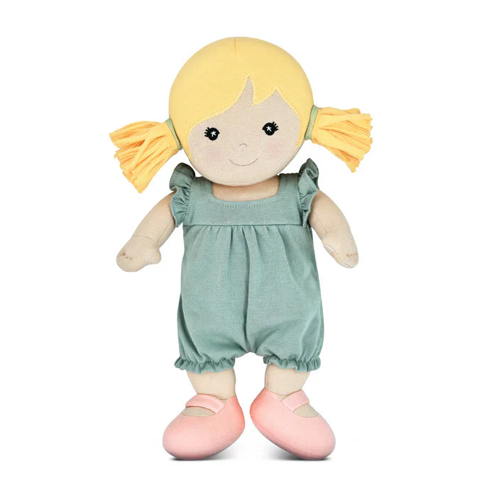 Chloe in Sage - 100% GOTS Certified Organic Cotton Doll