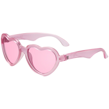 Fuchsia Heart Shaped with Pink Mirrored Lenses Kids Sunglasses