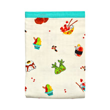 Island Mixed Plate Hawaiian Bamboo and Cotton blend Throw Blanket