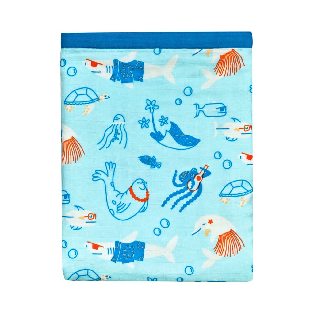 Reef Rascals Hawaiian Bamboo and Cotton blend Throw Blanket
