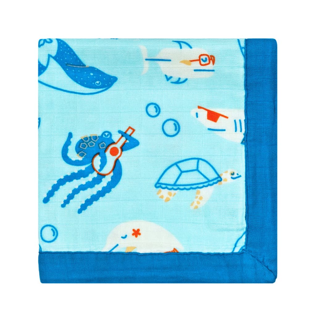 Reef Rascals Soft Bamboo Baby Security Blanket