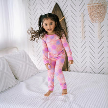 Seaflower Long Sleeve Kids Two-Piece Pajama Set