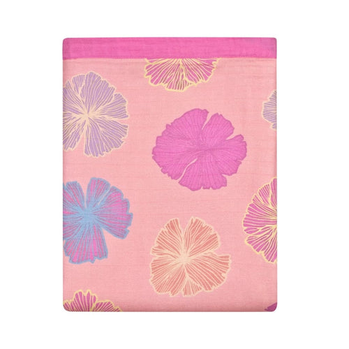 Seaflower Hawaiian Bamboo and Cotton blend Throw Blanket
