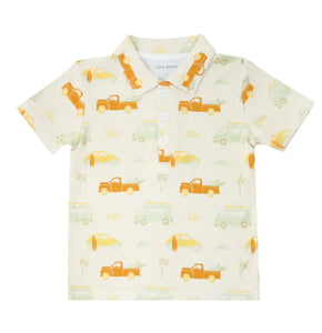 7/8yrs Beach Bound Bamboo Polo Shirt