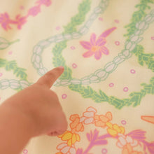 Lei Day in Sand Hawaiian Bamboo and Cotton blend Quilt