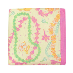 Lei Day in Sand Hawaiian Bamboo and Cotton blend Quilt