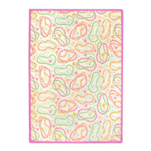 Lei Day in Sand Hawaiian Bamboo and Cotton blend Throw