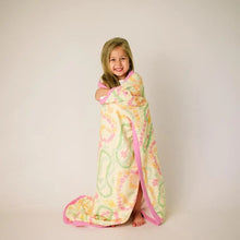 Lei Day in Sand Hawaiian Bamboo and Cotton blend Throw