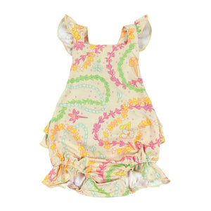 Lei Day in Sand Ruffle Romper