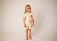 Lei Day in Sand Short Sleeve Kids Bamboo Two-Piece Pajama Set