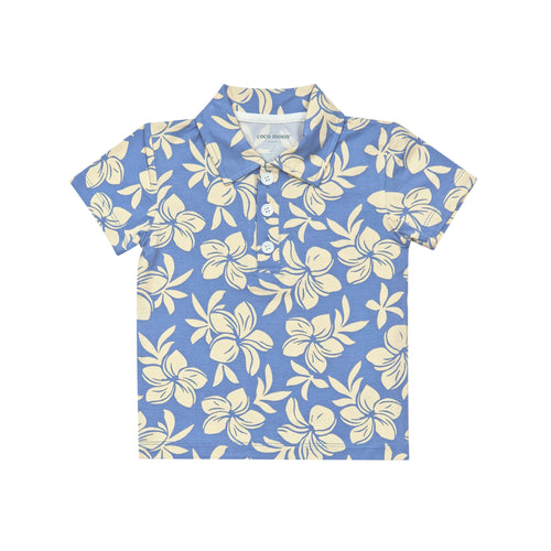 Plumeria Dreams Bamboo Polo Shirt