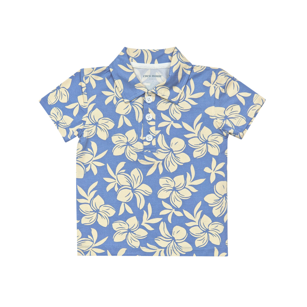 Plumeria Dreams Bamboo Polo Shirt