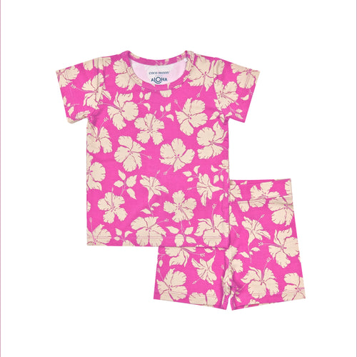 Salina Short Sleeve Kids Bamboo Two-Piece Pajama Set