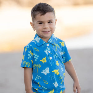 Shaka Code Bamboo Kids Polo Shirt