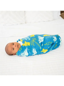 Shaka Code Bamboo Muslin Cotton Blend Hawaiian Swaddle Blanket