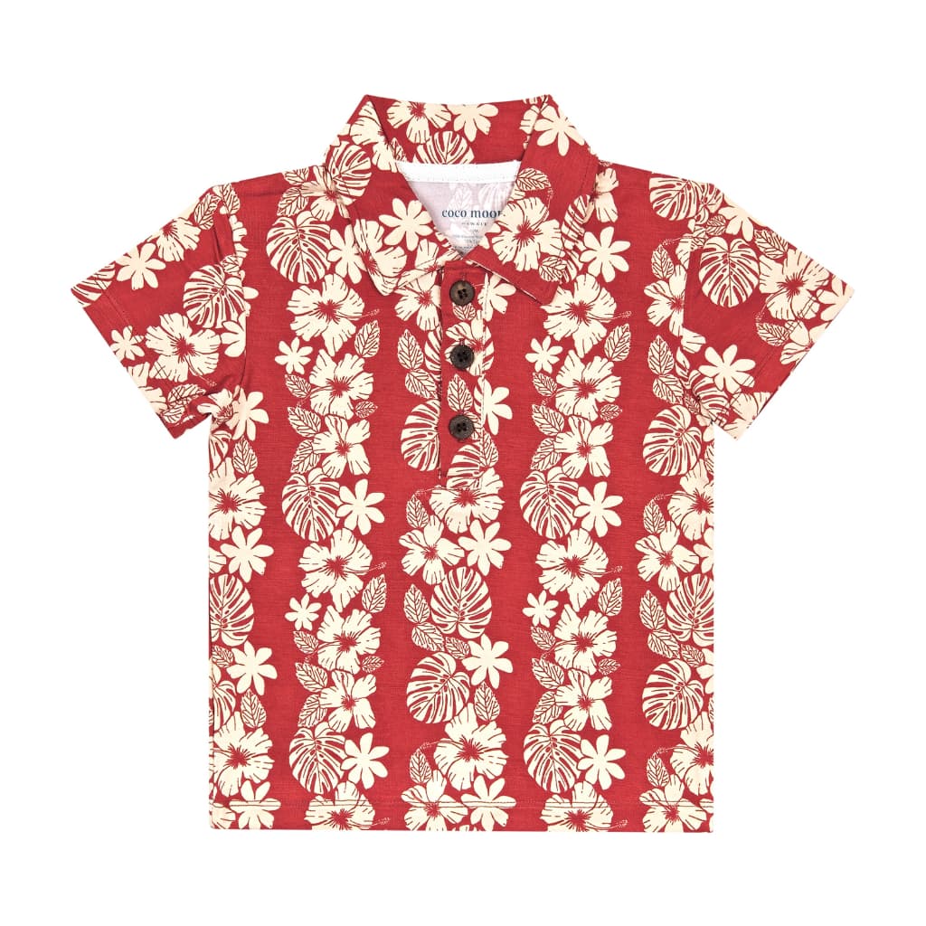 Vintage Aloha Bamboo Polo Shirt