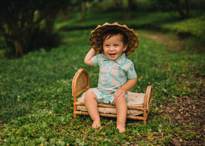 Lei Stand Baby Polo Romper