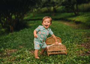 Lei Stand Baby Polo Romper