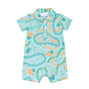 Lei Stand Baby Polo Romper