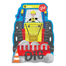 Construction 12pc Shaped Jigsaw in Reusable Box